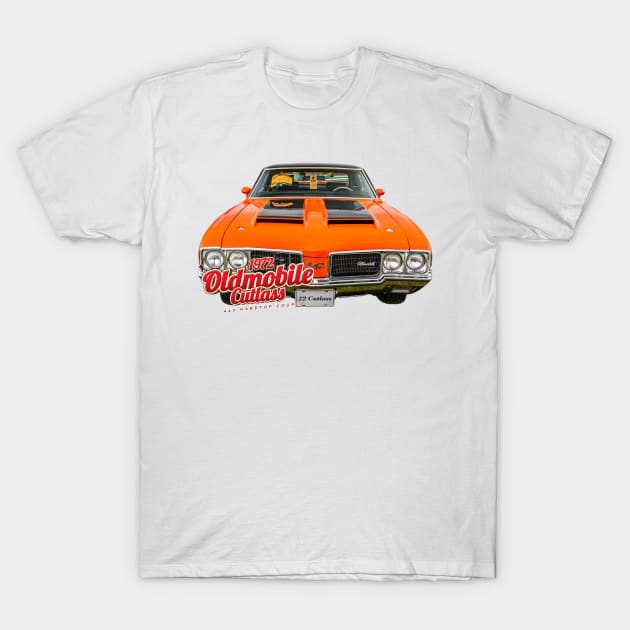 1972 Olsdmobile Cutlass 442 Hardtop Coupe T-Shirt by Gestalt Imagery